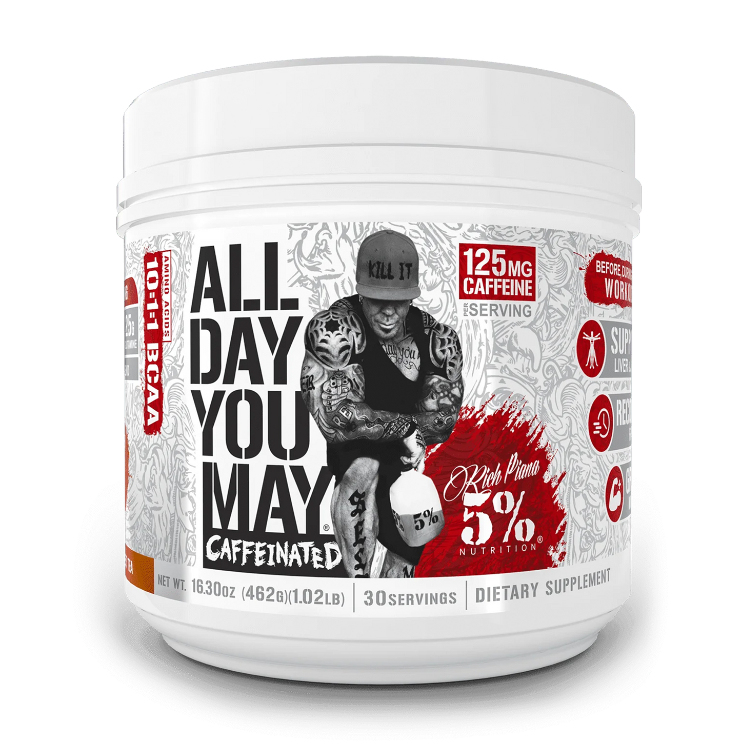 All Day You May Caffeinated BCAA Recovery Drink - the-fit-body-nutrition