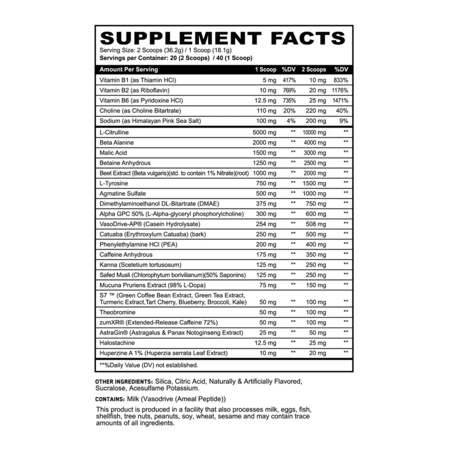 Sinister Kiwi Apple (Limited Quantity) Pre Workout