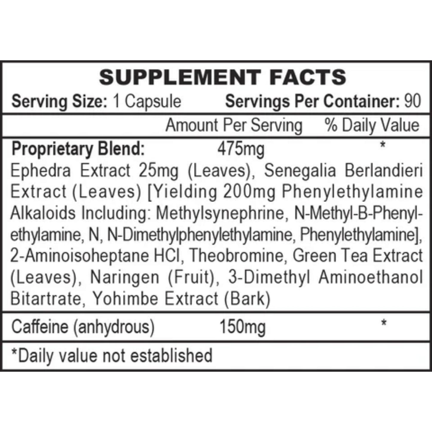 Stimerex® Hardcore with Ephedra Energy Booster