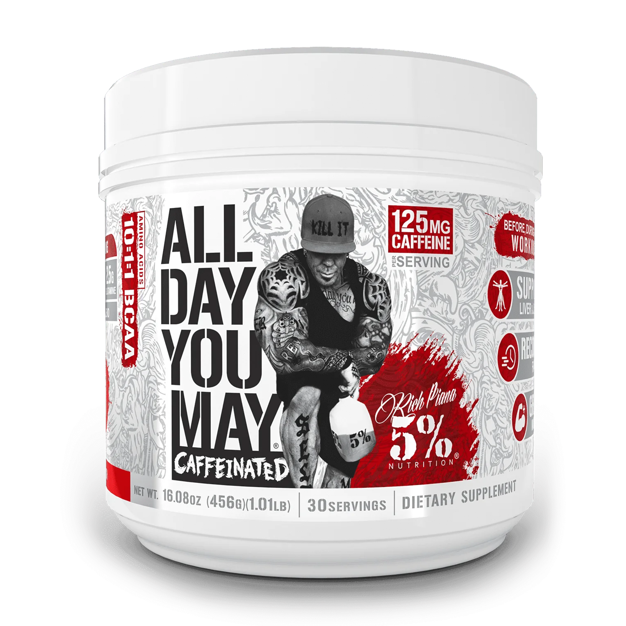 All Day You May Caffeinated BCAA Recovery Drink - the-fit-body-nutrition