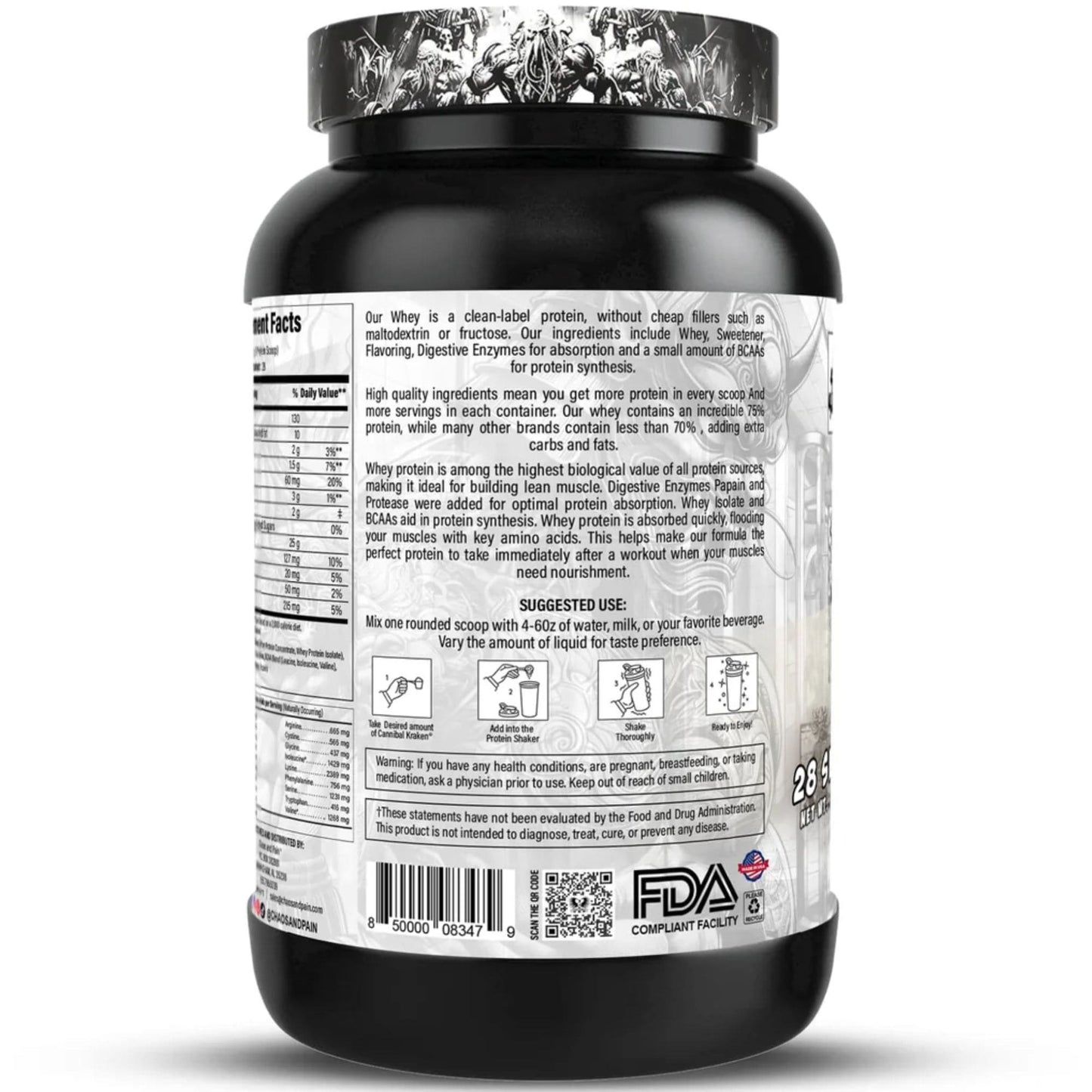 Cannibal Kraken - Whey Protein Blend by Chaos and Pain - the-fit-body-nutrition