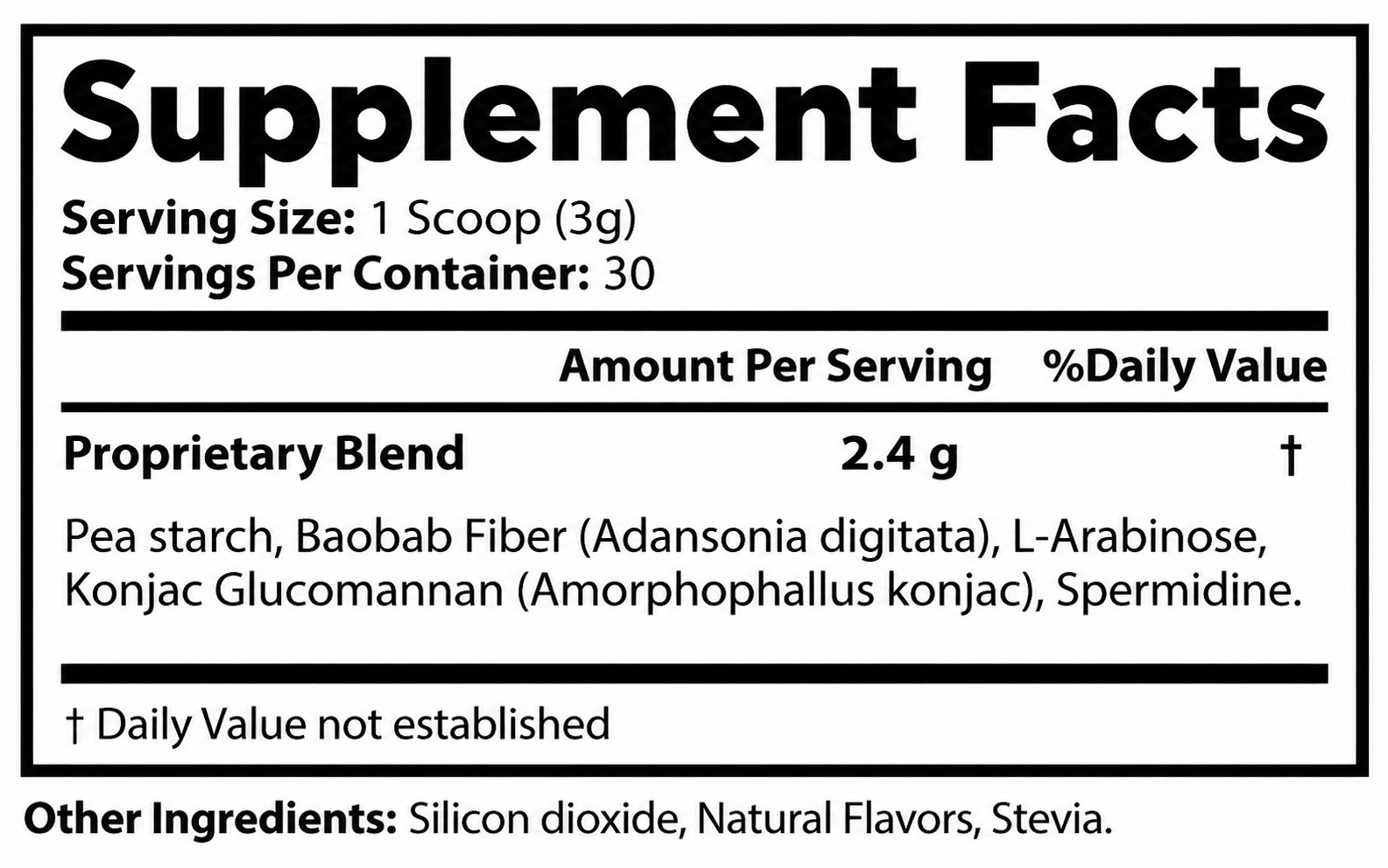 Mind Trex Supplement Fact